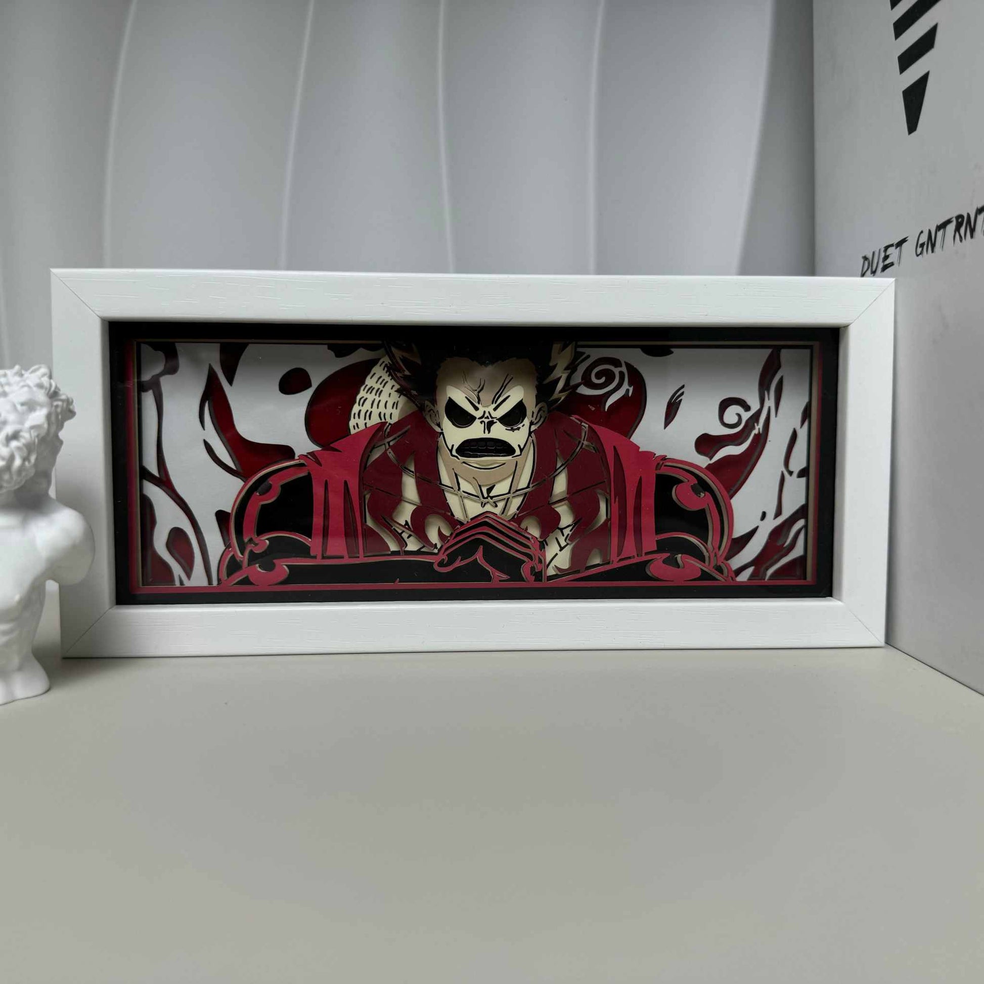 Monkey D Luffy Gear 4 Boundman light box featuring dynamic One Piece design with vibrant lighting.