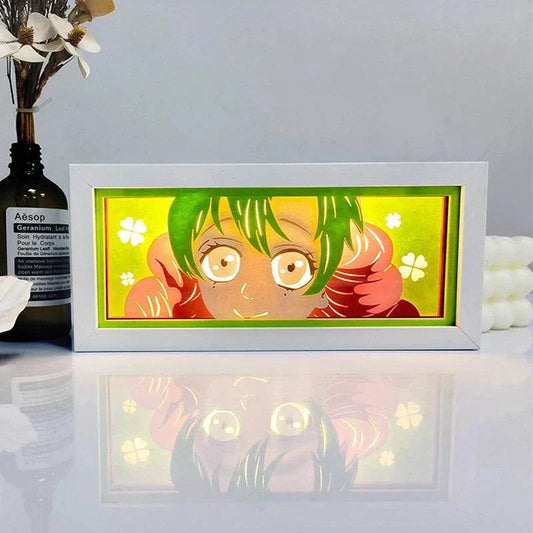 Mitsuri Kanroji light box featuring vibrant colors and eco-friendly design.