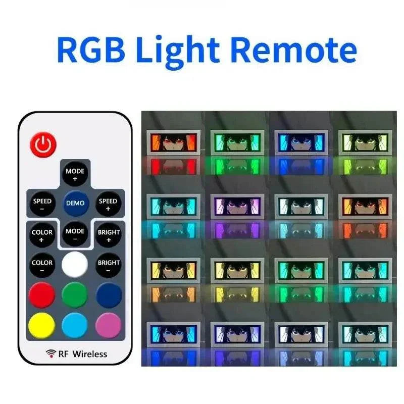 RGB light remote with multiple color options for Tanjiro Kamado Water Breathing Demon Slayer Light Box.