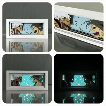 Attack Titan vs Armored Titan - Attack On Titan Light Box - PandaLight