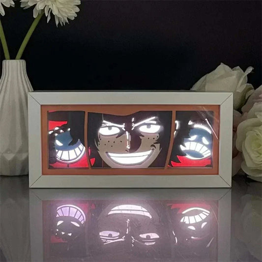 Portgas D Ace Smiles light box featuring cheerful expression from One Piece.