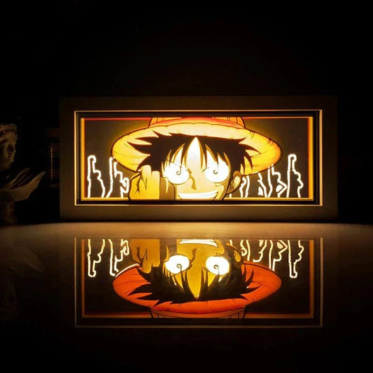 Monkey D. Luffy Arabasta One Piece Light Box with vibrant glow and eco-friendly design.