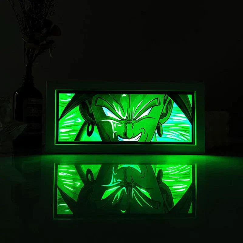 Kale Dragon Ball Super light box with vibrant Super Saiyan design and dynamic lighting.