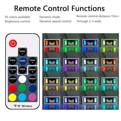 Sung Jin Woo - Solo Leveling Light Box with remote control, dynamic design, and eco-friendly materials.