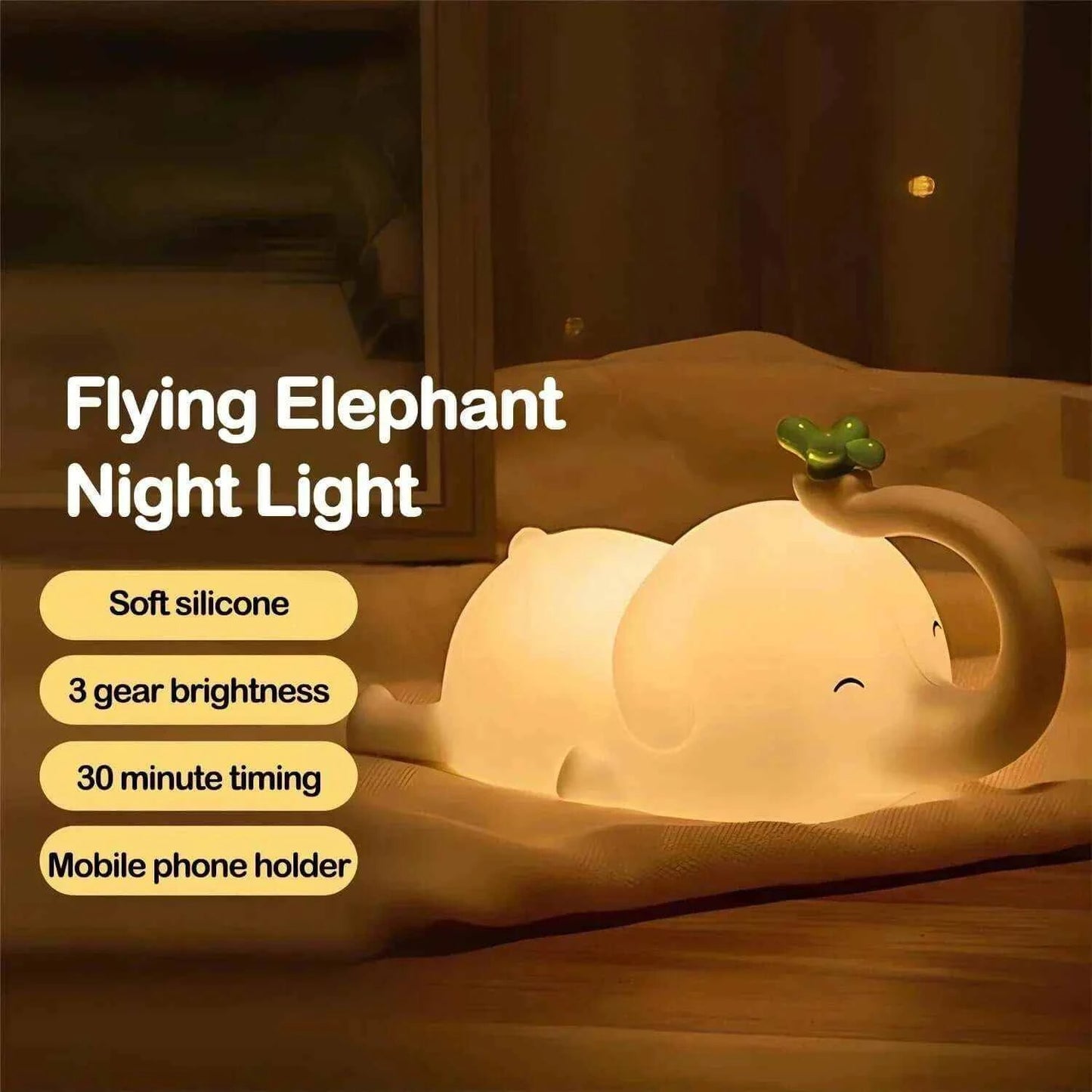 Baby Elephant Night Light - PandaLight