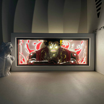 Monkey D Luffy Gear 4 Boundman One Piece Light Box with vibrant illumination and eco-friendly design.